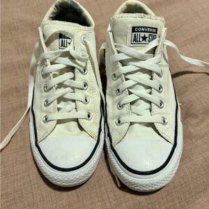 Converse Low Top Sneakers - Beige and White